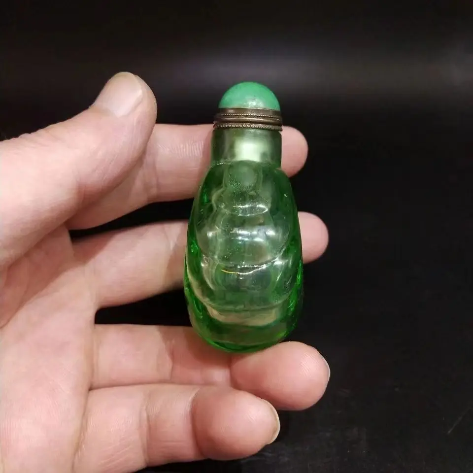 Chinese antique green transpar - огляд і ціна Vintage Collectible Bottles
