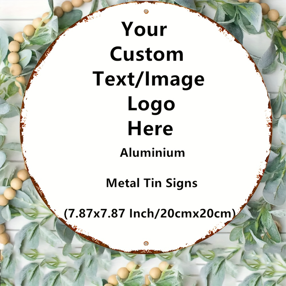 Custom Round 2D Metal Tin Sign - огляд і ціна Vintage Collectible Plates