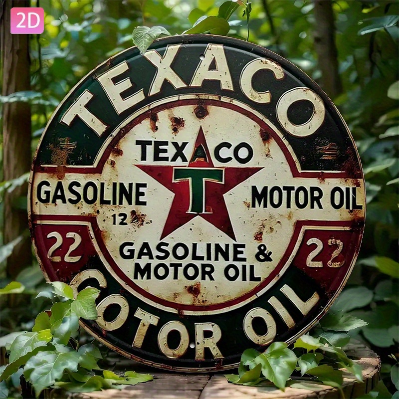 Vintage Texaco Oil Metal Sign— - огляд і ціна Vintage Collectible Plates